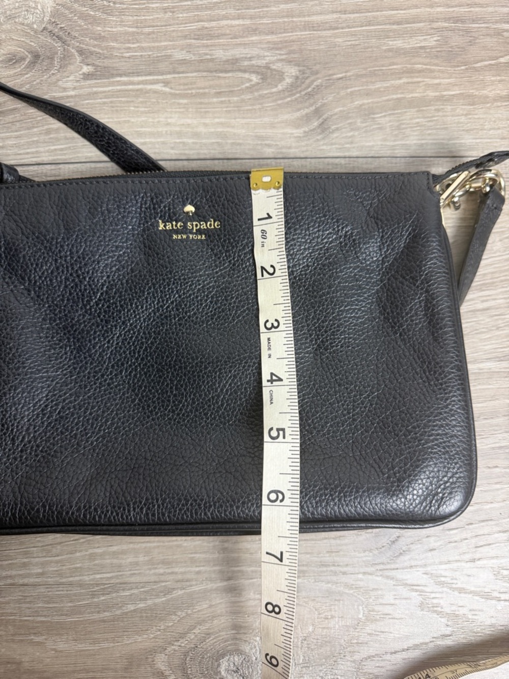 Kate Spade Black Pebbled Leather Crossbody Bag - Picture 8 of 10